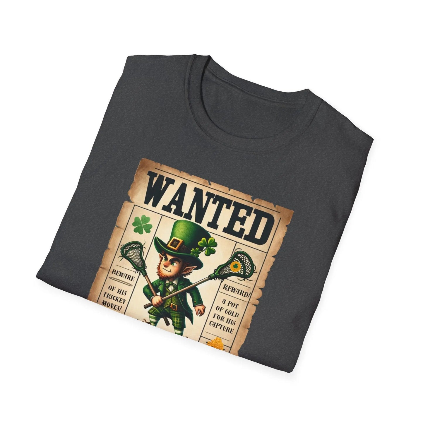 Wanted Shamrock Shatterer T-Shirt Printify