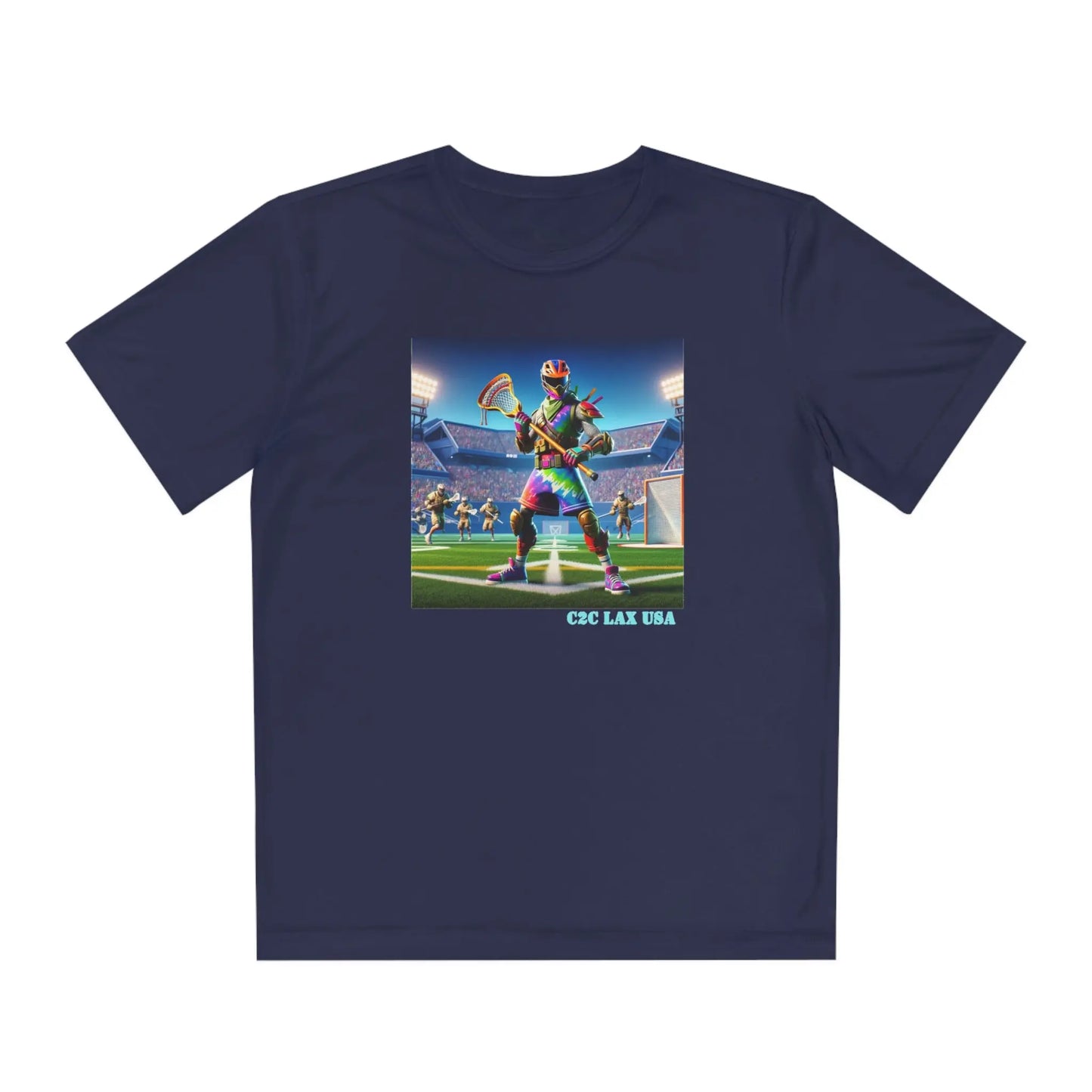 Gaming Lacrosse Youth Tee Printify