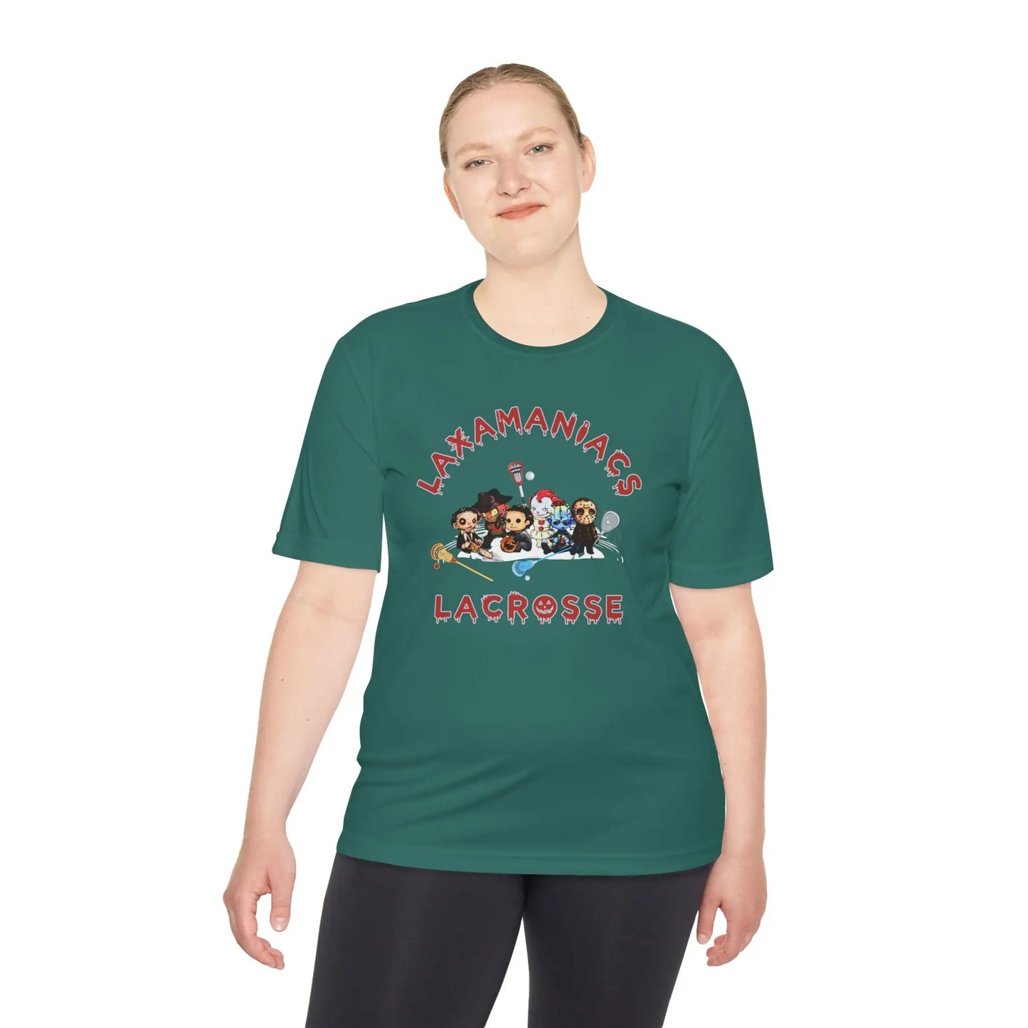 Halloween Lacrosse Club Unisex Moisture Wicking Tee Printify
