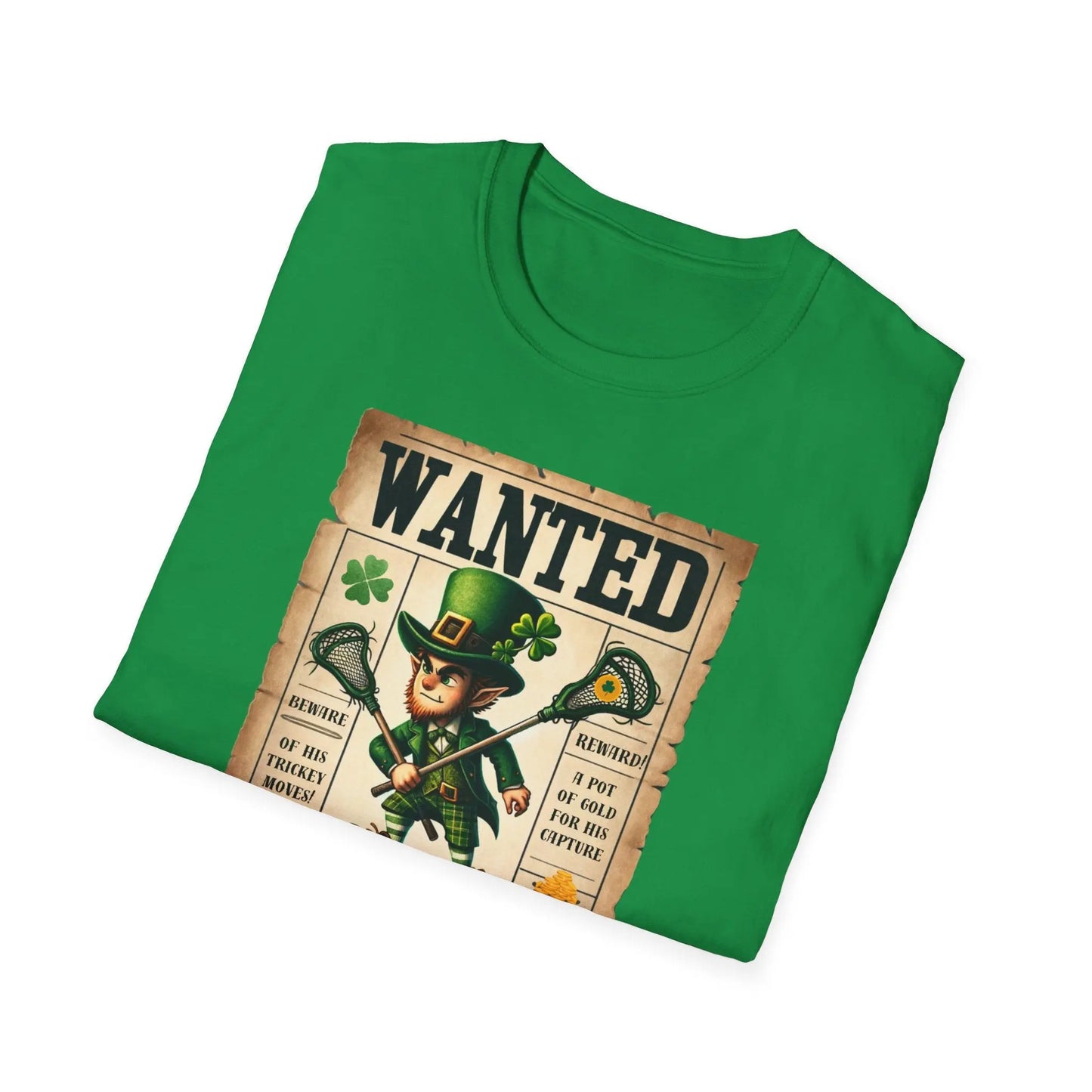 Wanted Shamrock Shatterer T-Shirt Printify