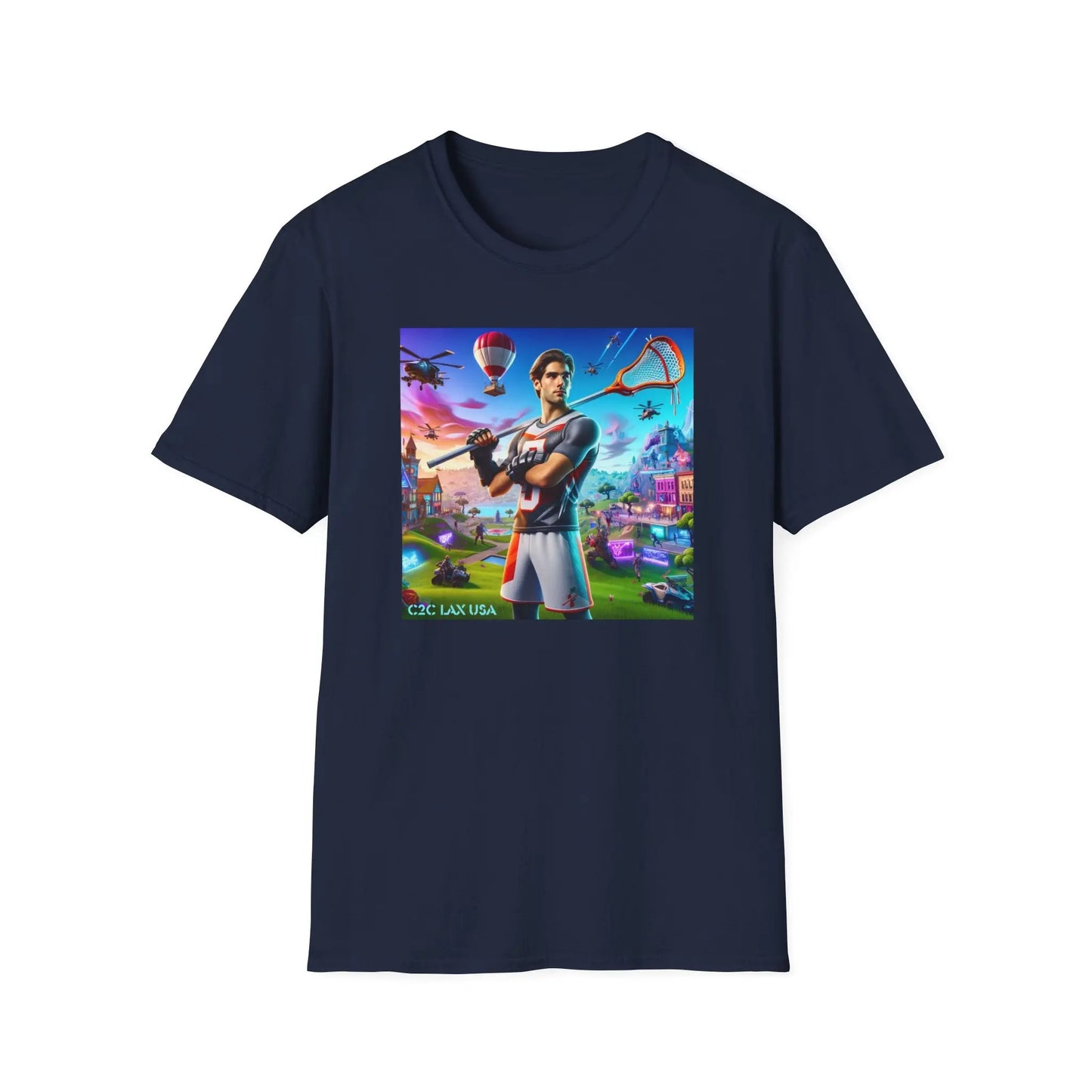 GAMER Defender Cotton Unisex Softstyle T-Shirt Printify