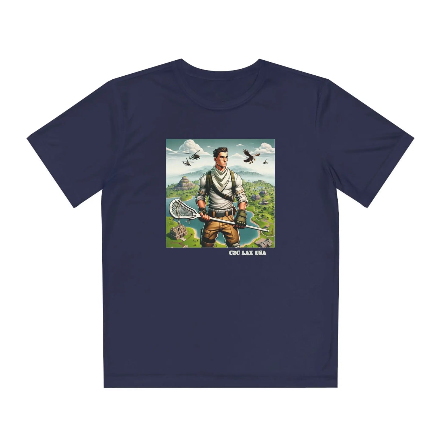Military Lacrosse Youth Competitor Tee Printify