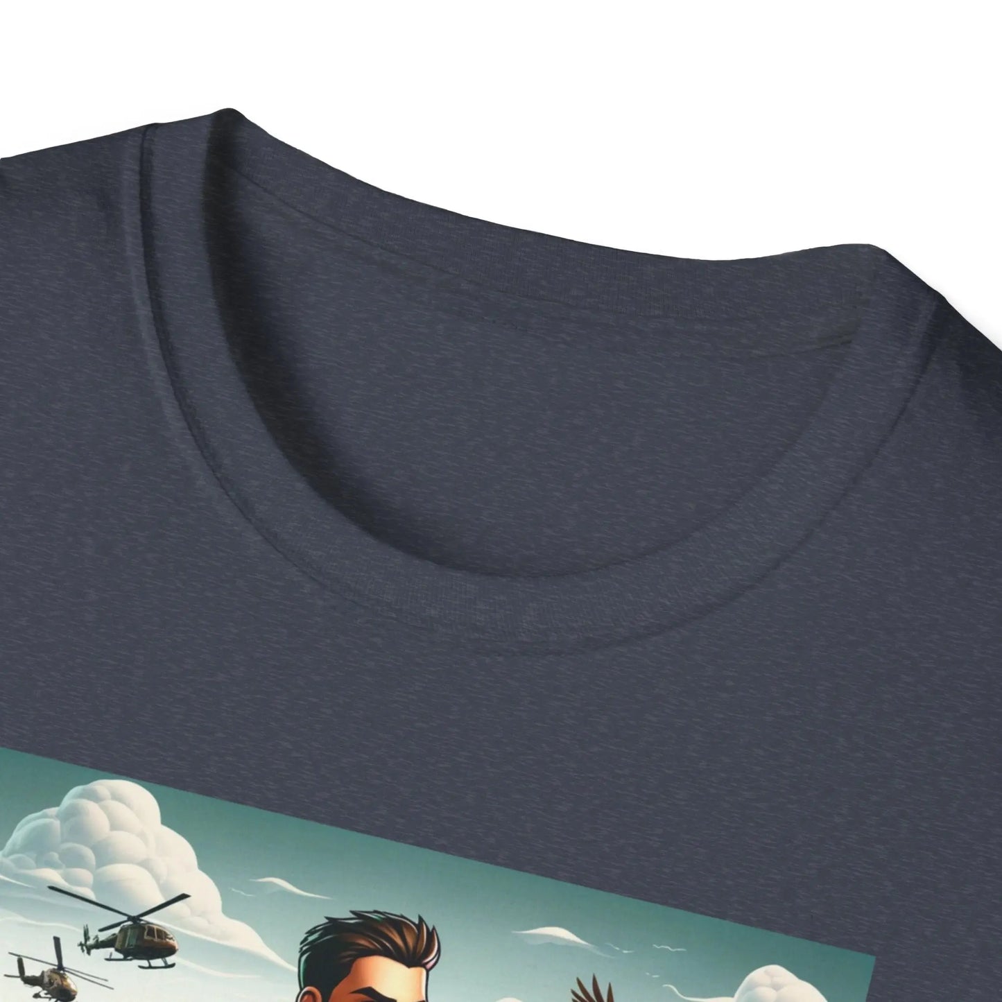 Military Lacrosse Cotton Unisex Softstyle T-Shirt Printify