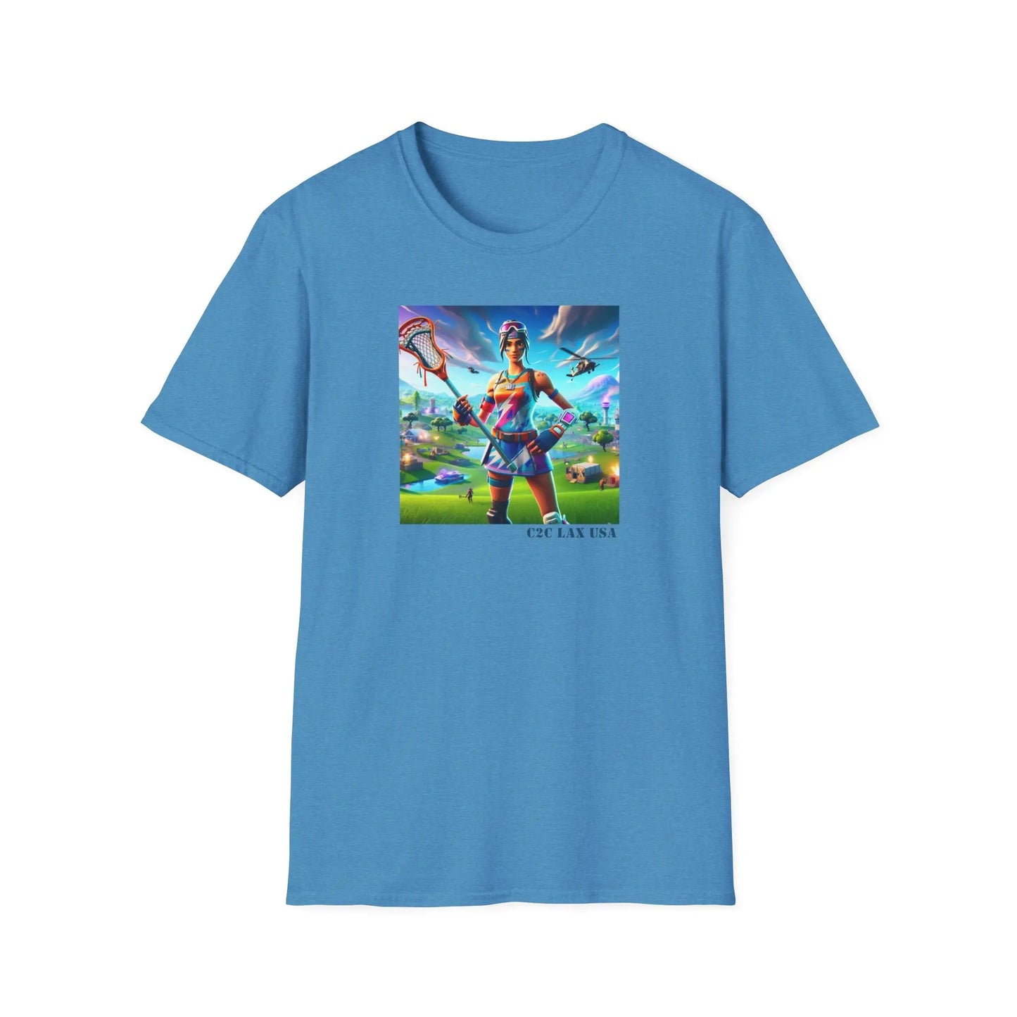 Gamer Girl Lax Cotton Unisex Softstyle T-Shirt Printify