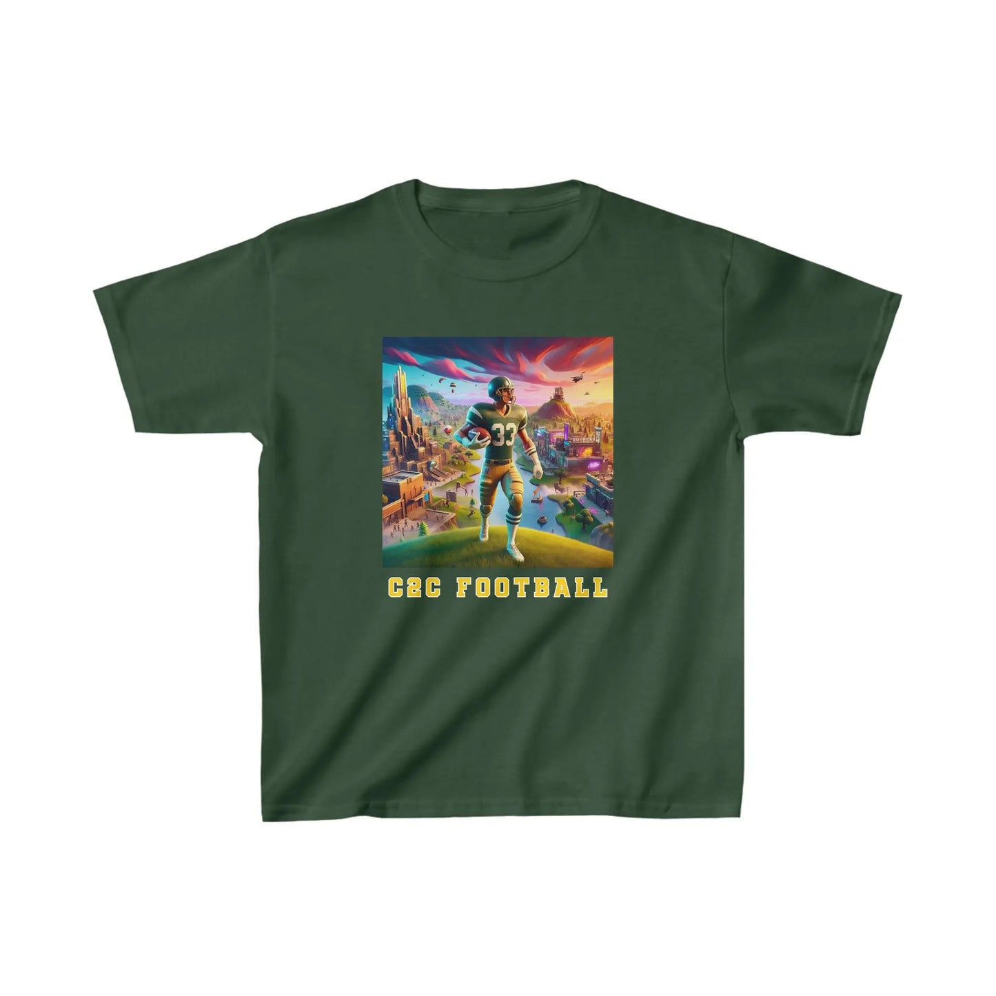 Football Kids Heavy Cotton™ Tee Printify