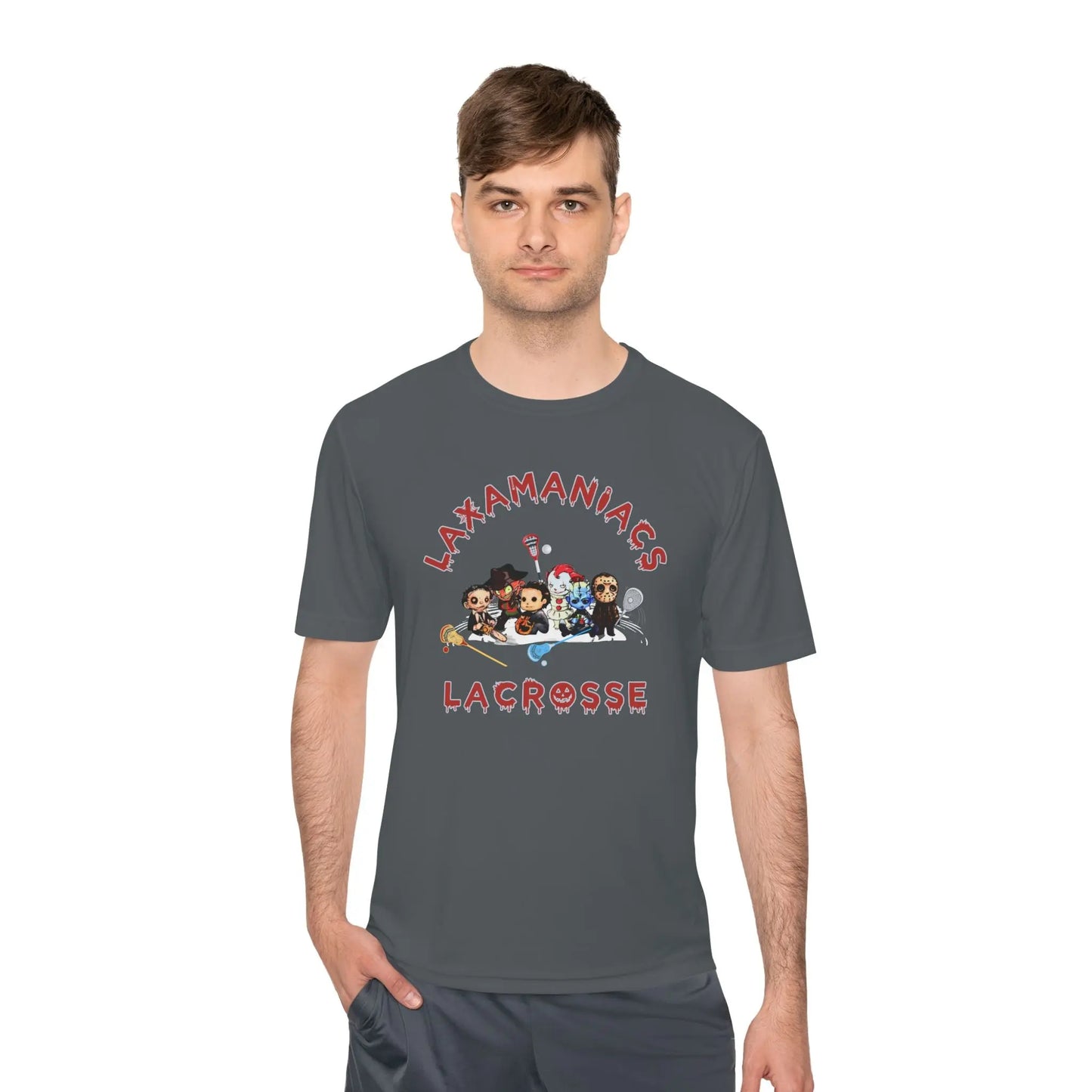 Halloween Lacrosse Club Unisex Moisture Wicking Tee Printify
