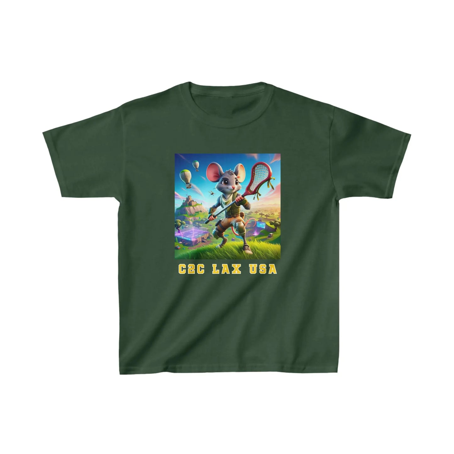 Gamer Mouse Lax Kids Heavy Cotton™ Tee Printify
