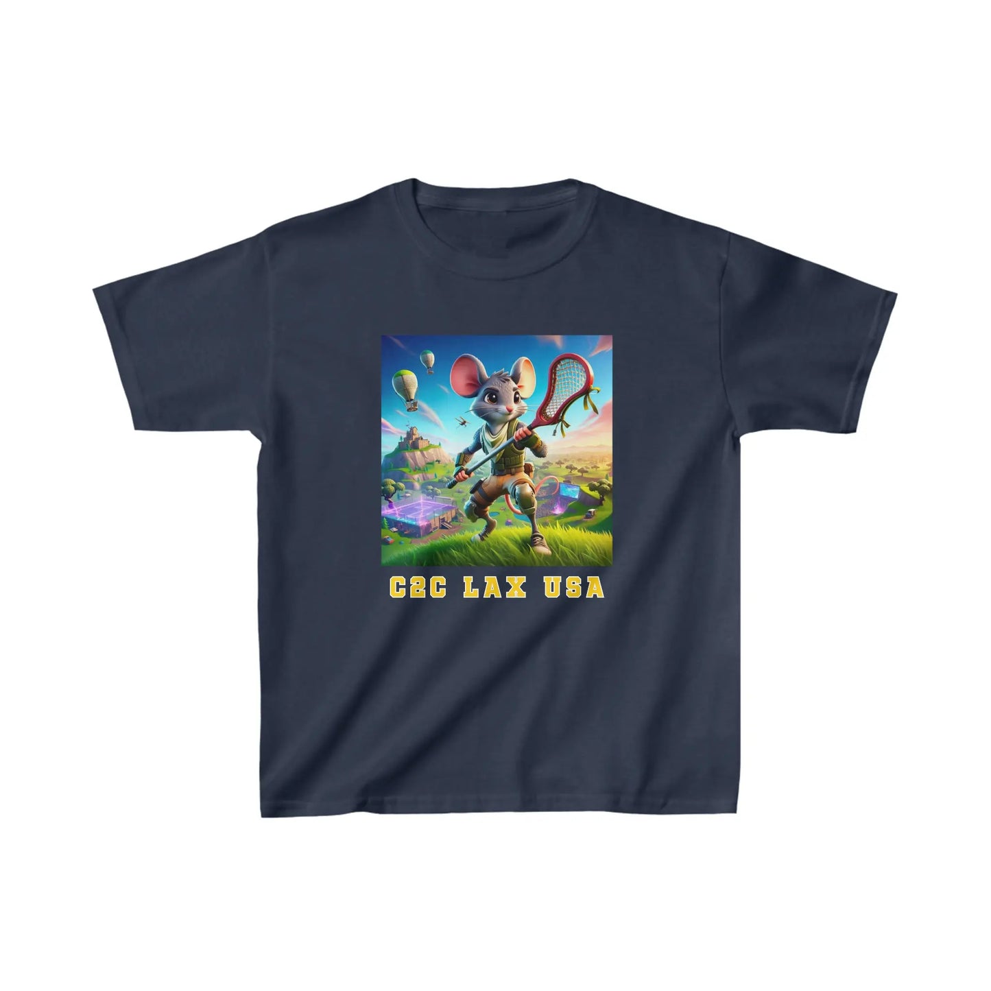 Gamer Mouse Lax Kids Heavy Cotton™ Tee Printify