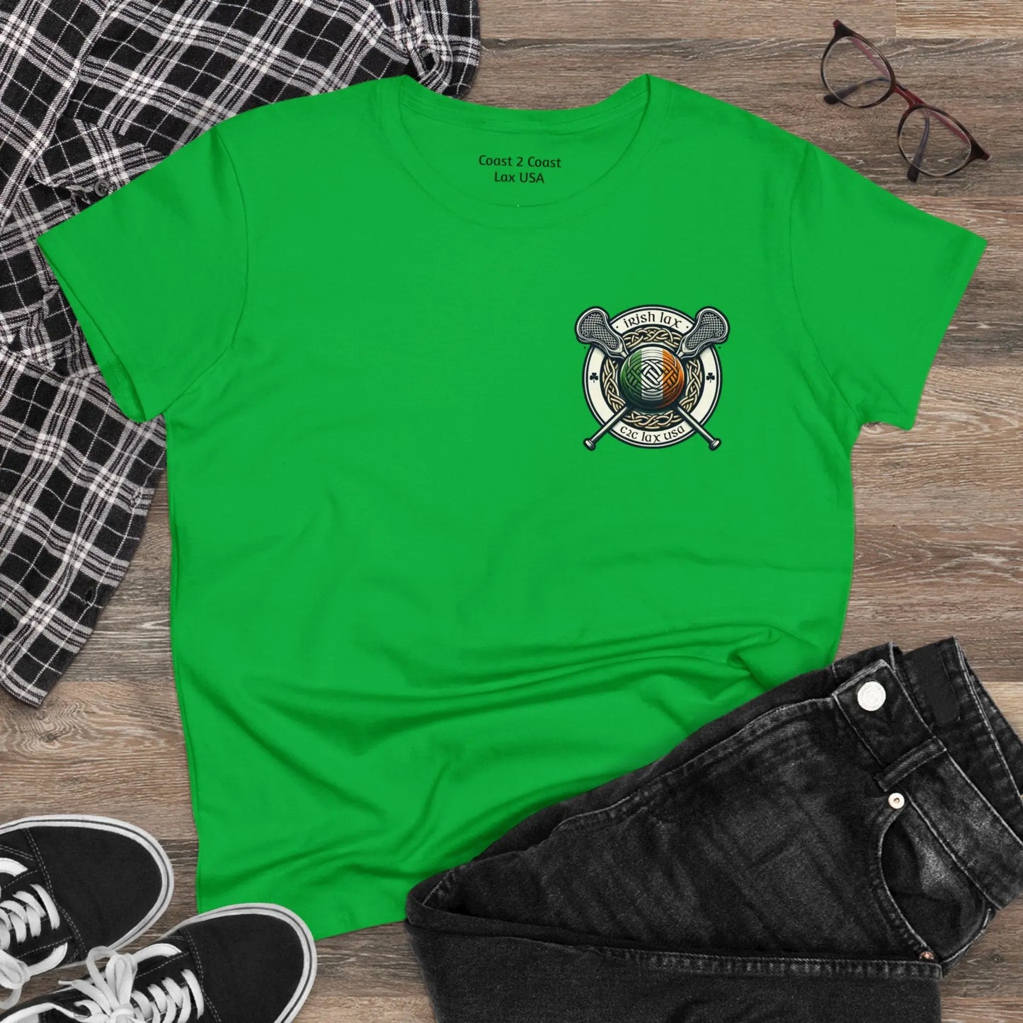 Irish Pride Women's Midweight Cotton Tee Printify