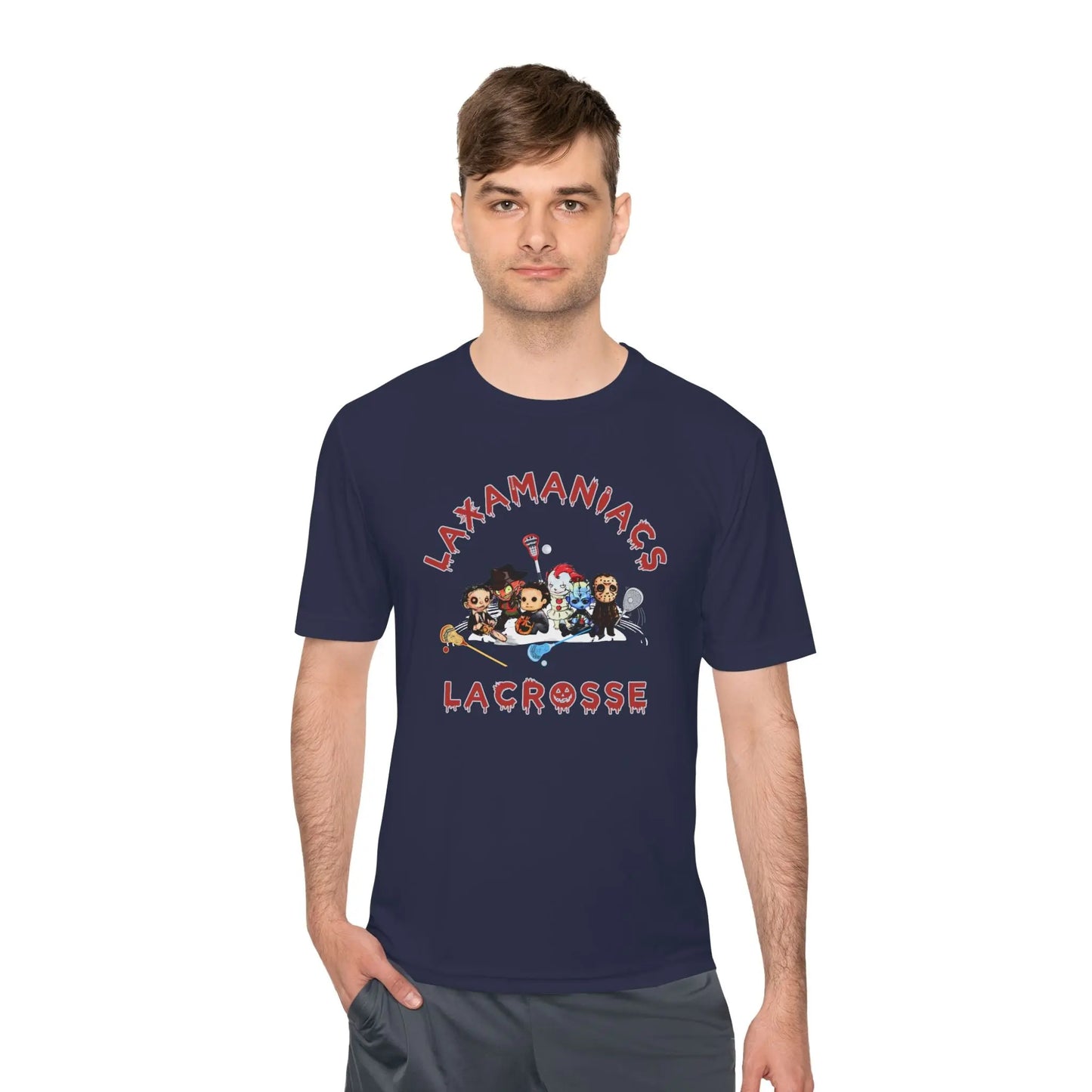 Halloween Lacrosse Club Unisex Moisture Wicking Tee Printify