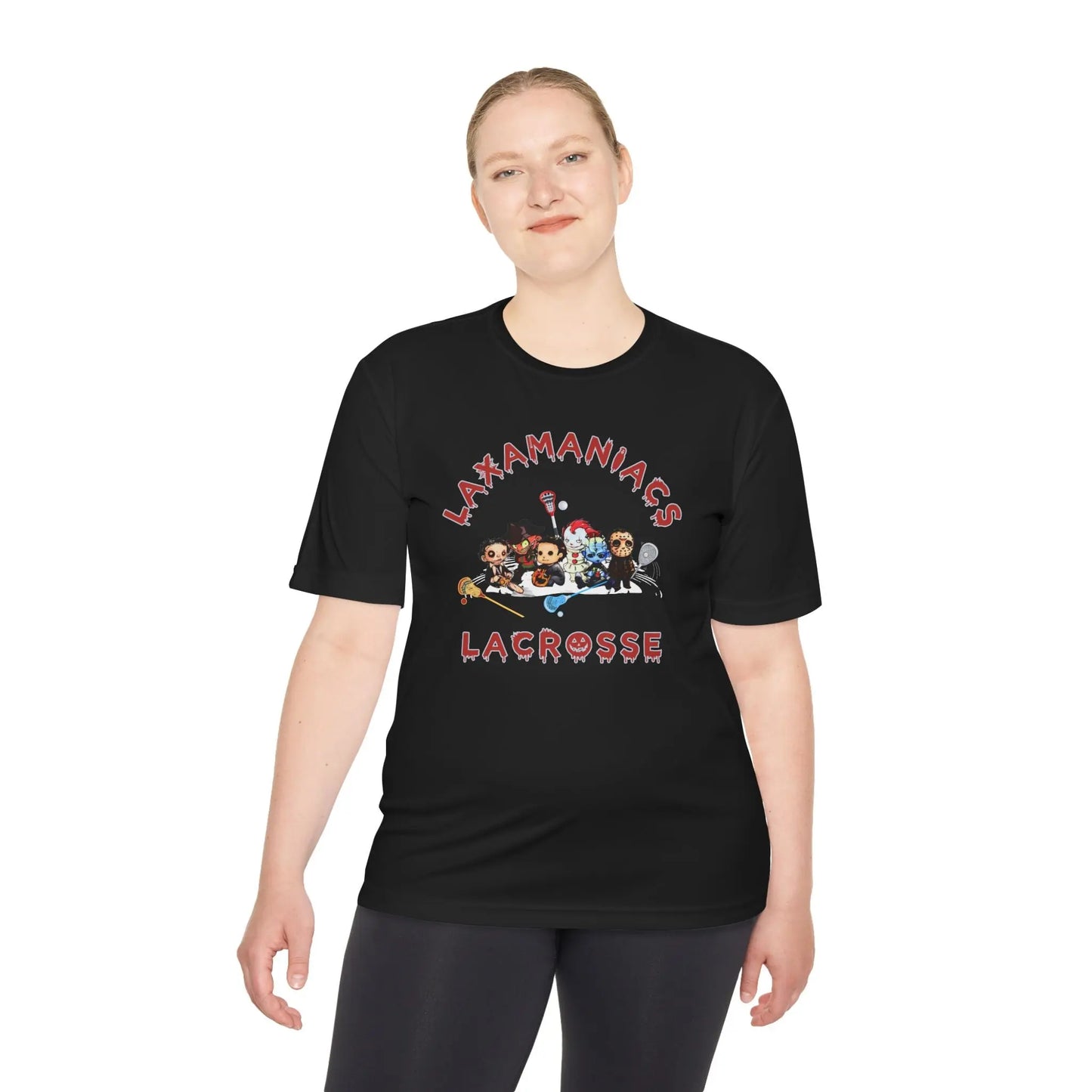 Halloween Lacrosse Club Unisex Moisture Wicking Tee Printify