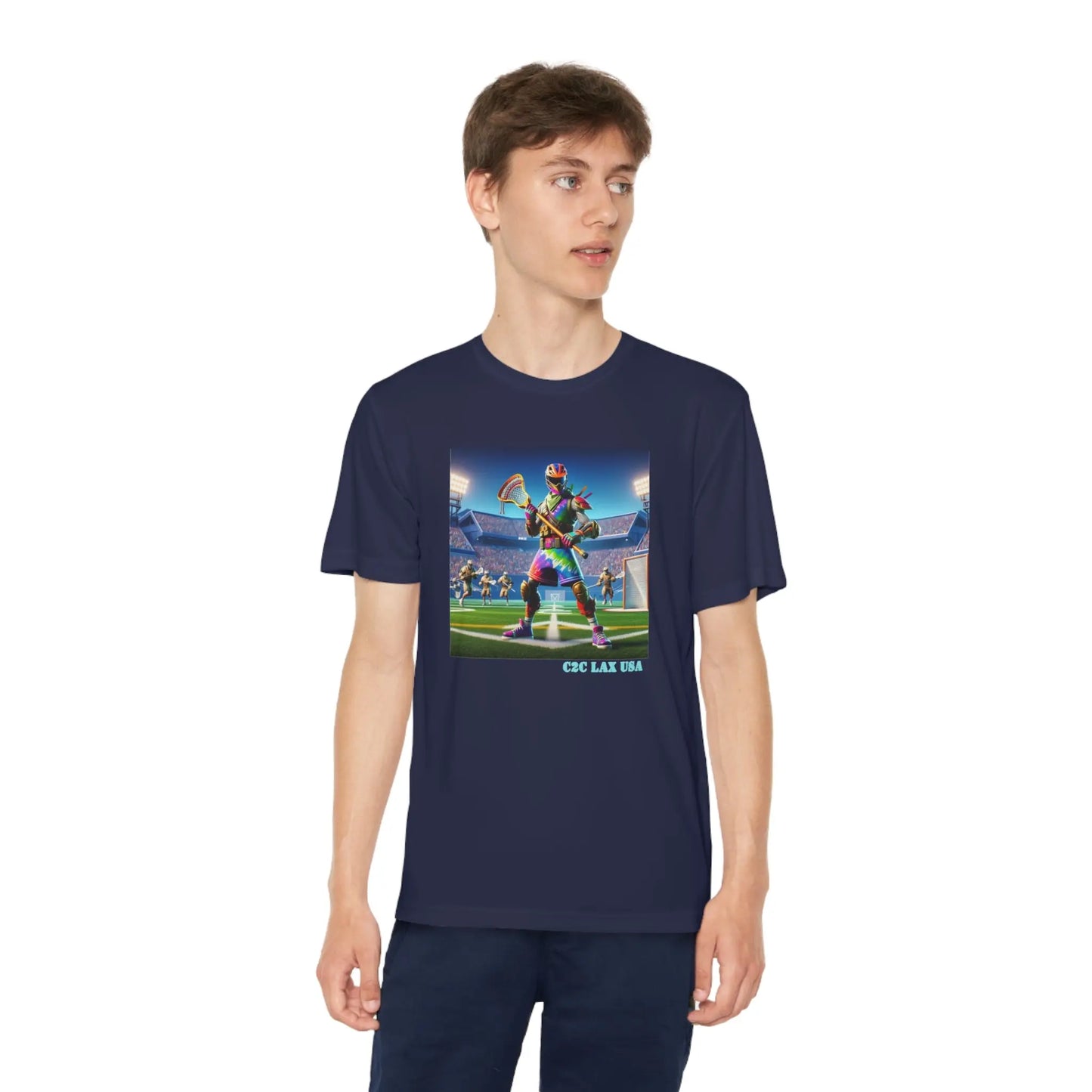 Gaming Lacrosse Youth Tee Printify