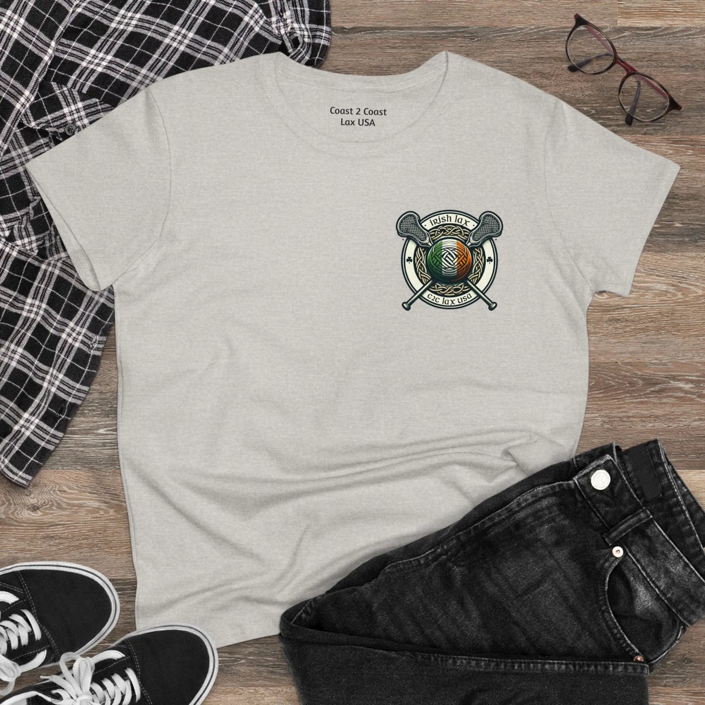 Irish Pride Women's Midweight Cotton Tee Printify