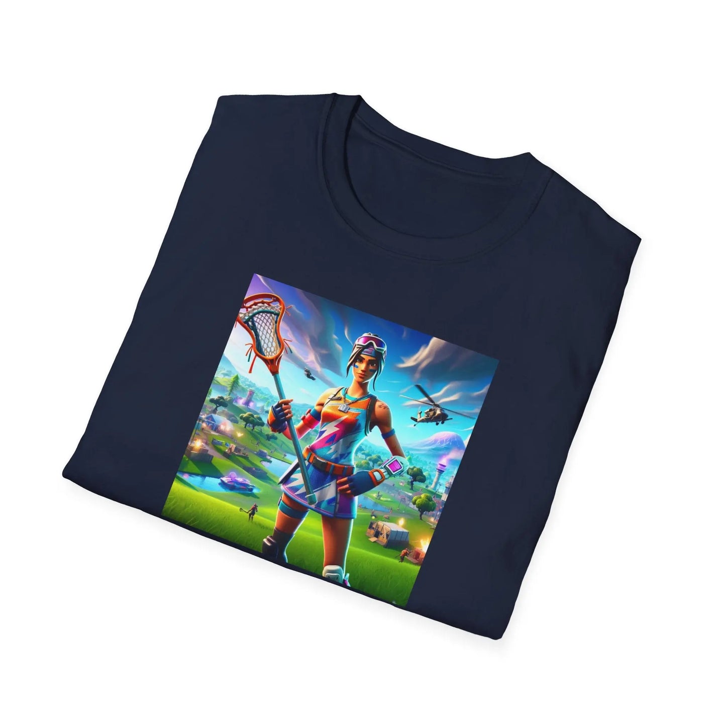 Gamer Girl Lax Cotton Unisex Softstyle T-Shirt Printify
