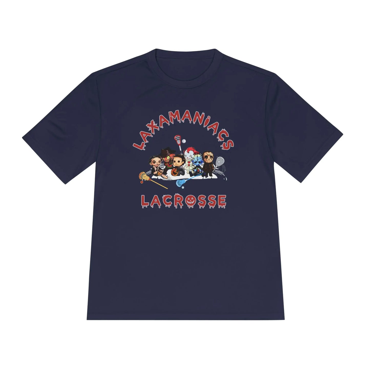 Halloween Lacrosse Club Unisex Moisture Wicking Tee Printify