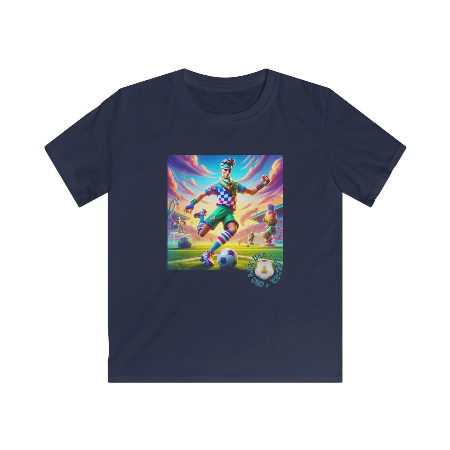 Gamer Soccer Dude Tee Printify