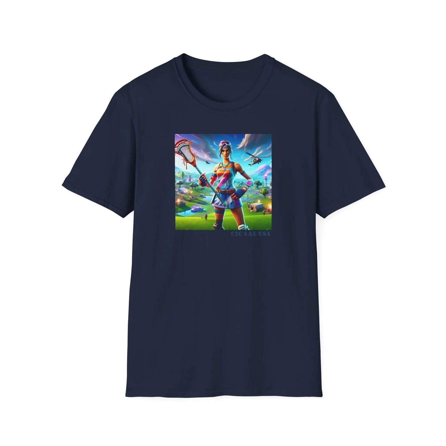 Gamer Girl Lax Cotton Unisex Softstyle T-Shirt Printify