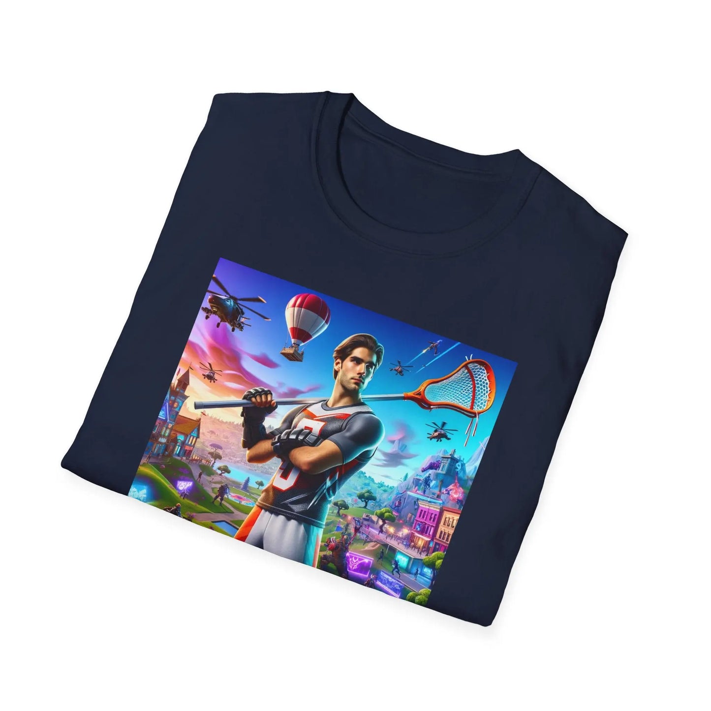 GAMER Defender Cotton Unisex Softstyle T-Shirt Printify
