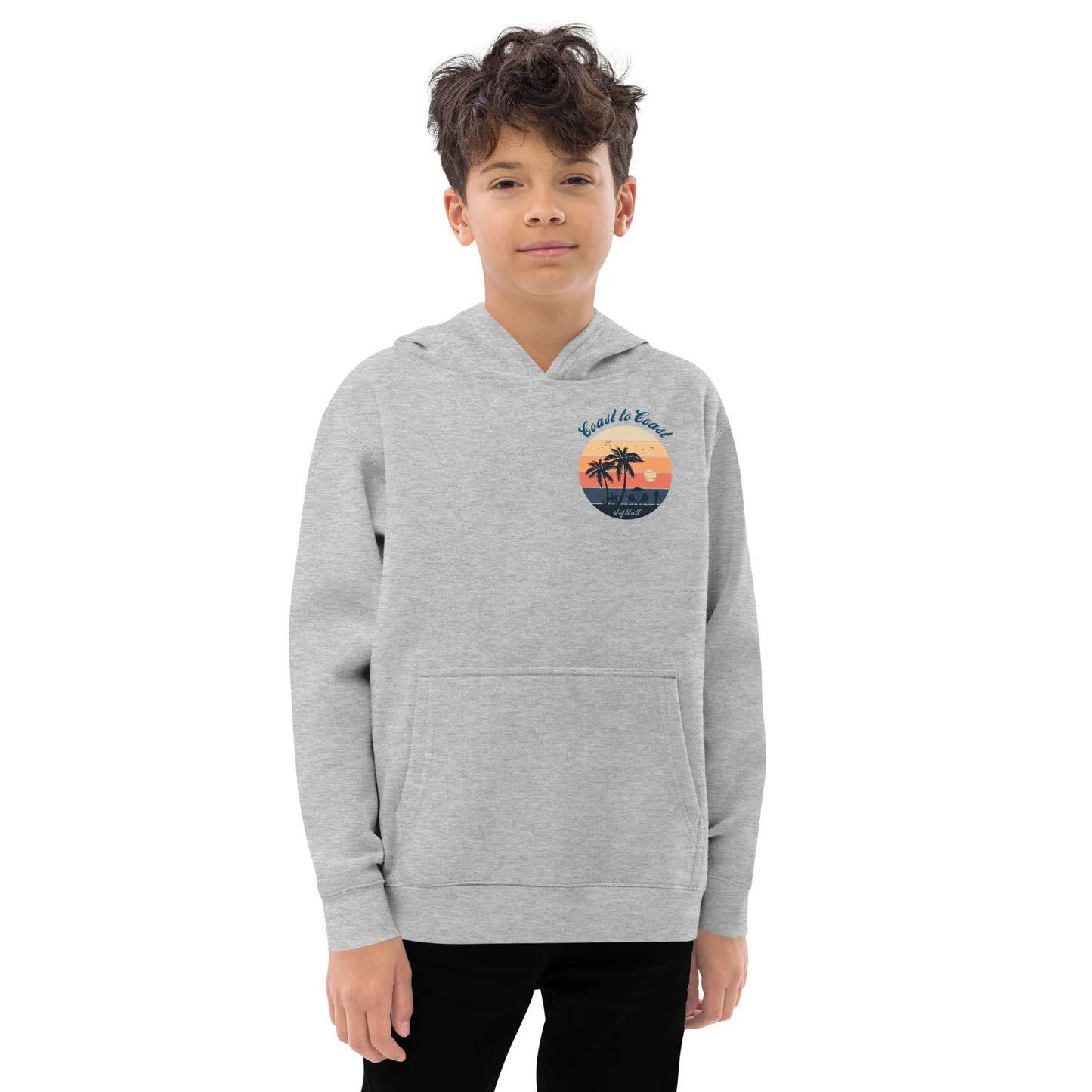 SoftBall Kids fleece hoodie Coast 2 Coast Lax USA