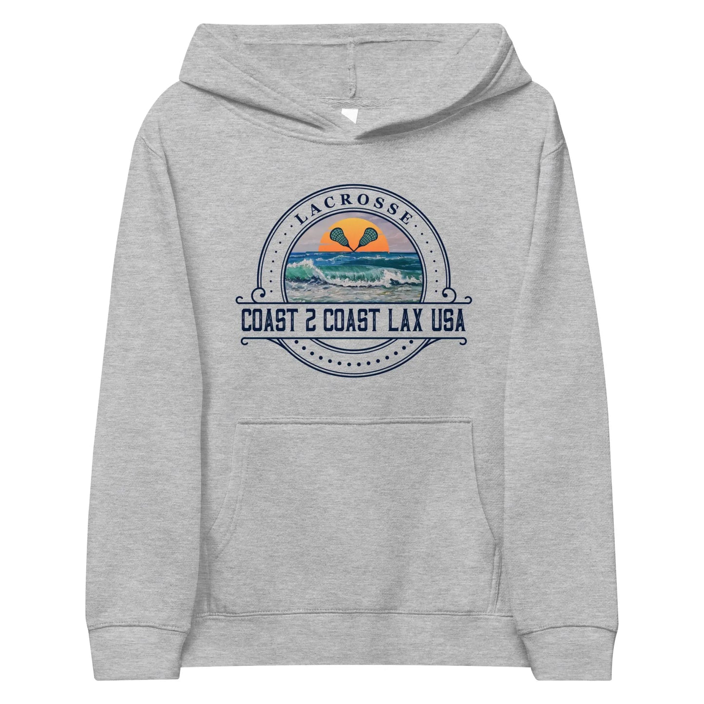 Kids C2C Logo fleece hoodie c2claxusa