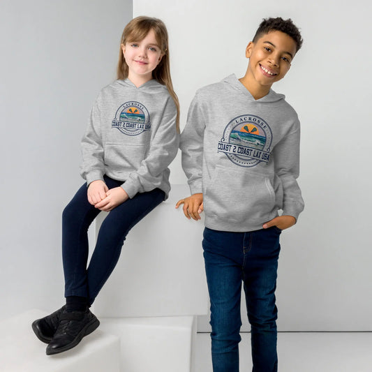 Kids C2C Logo fleece hoodie c2claxusa