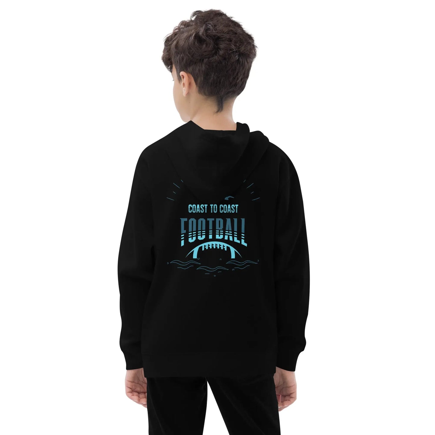 Kids C2C Football fleece hoodie Coast 2 Coast Lax USA