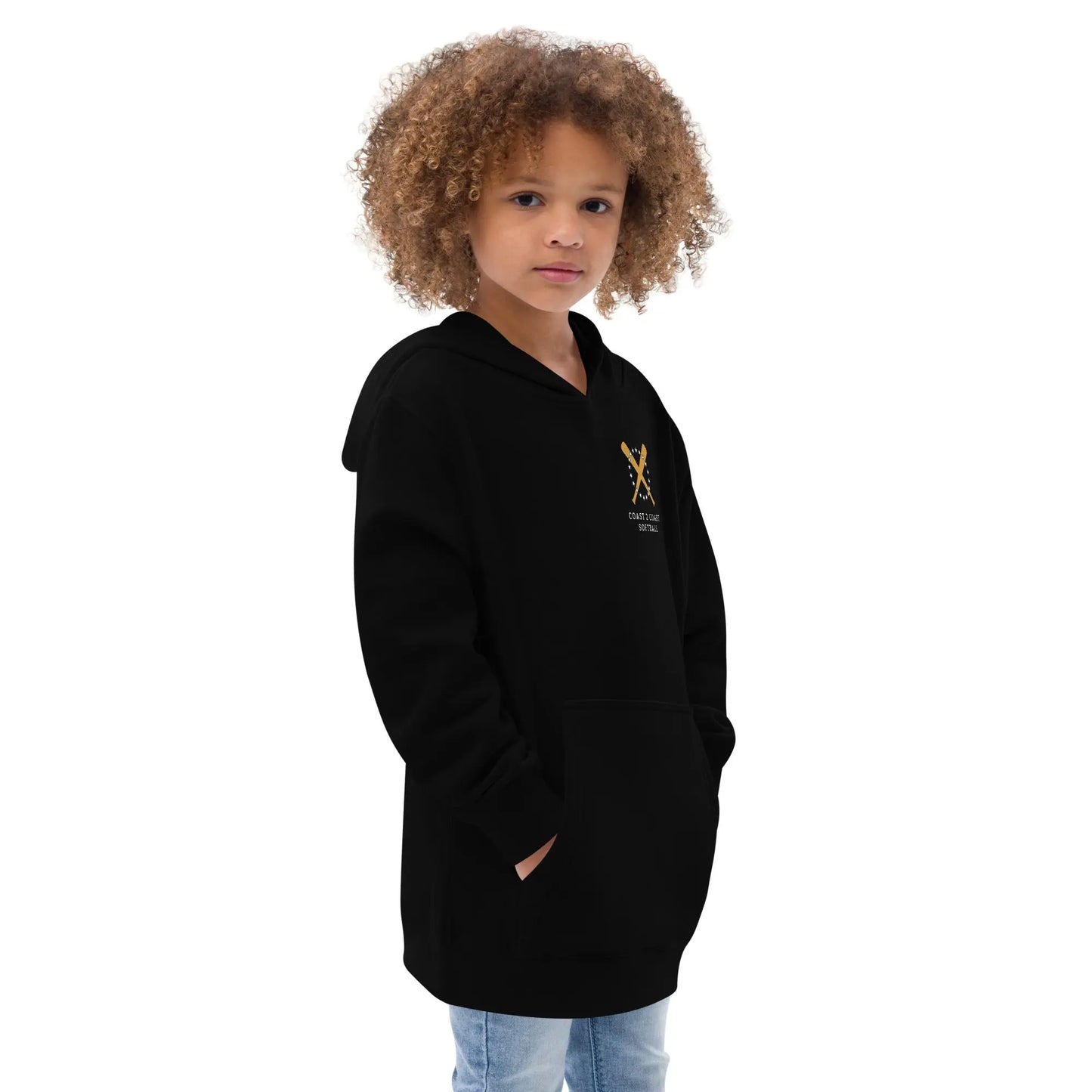 Softball Kids fleece hoodie Coast 2 Coast Lax USA