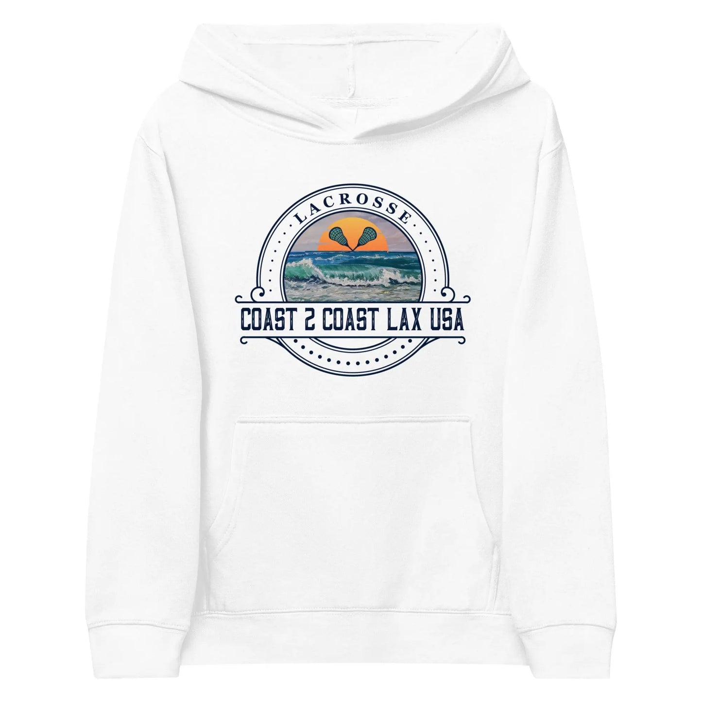 Kids C2C Logo fleece hoodie c2claxusa
