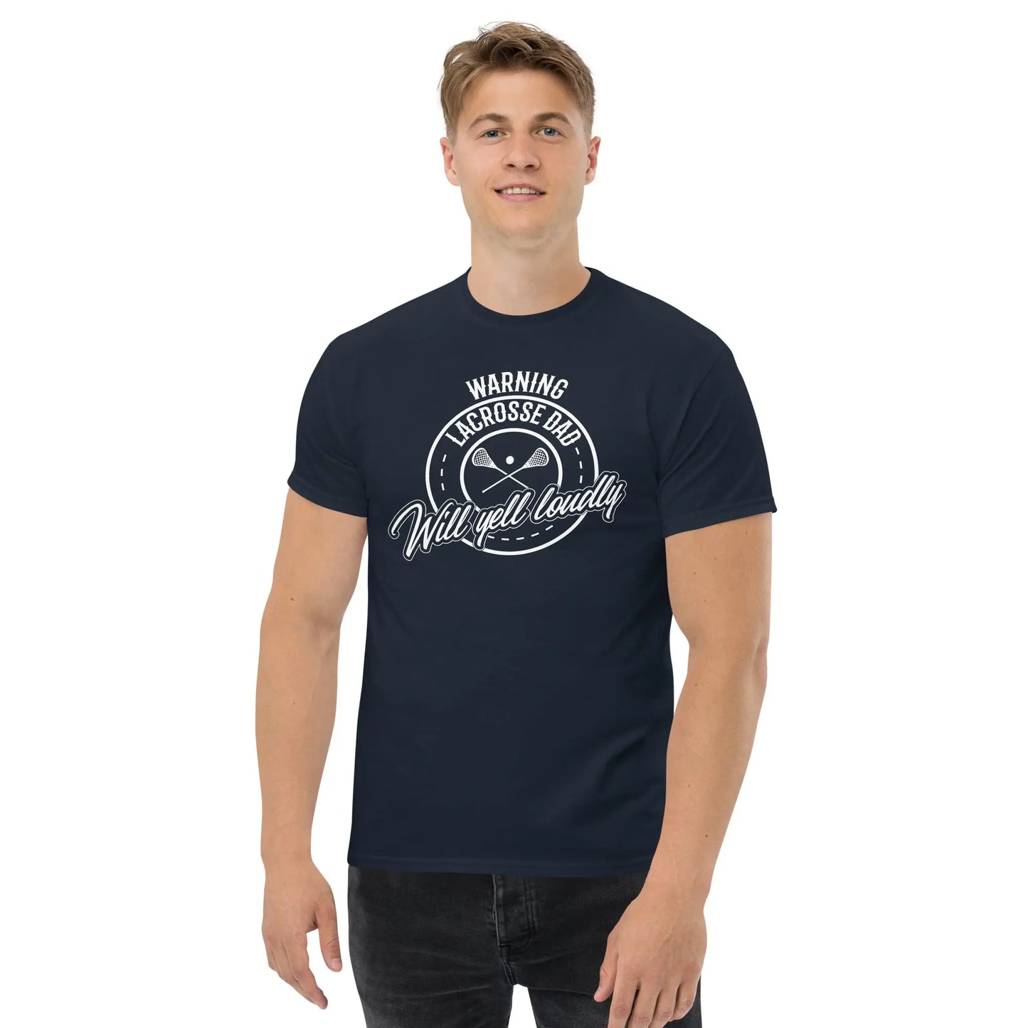 Warning Lax Dad Men's classic tee Coast 2 Coast Lax USA