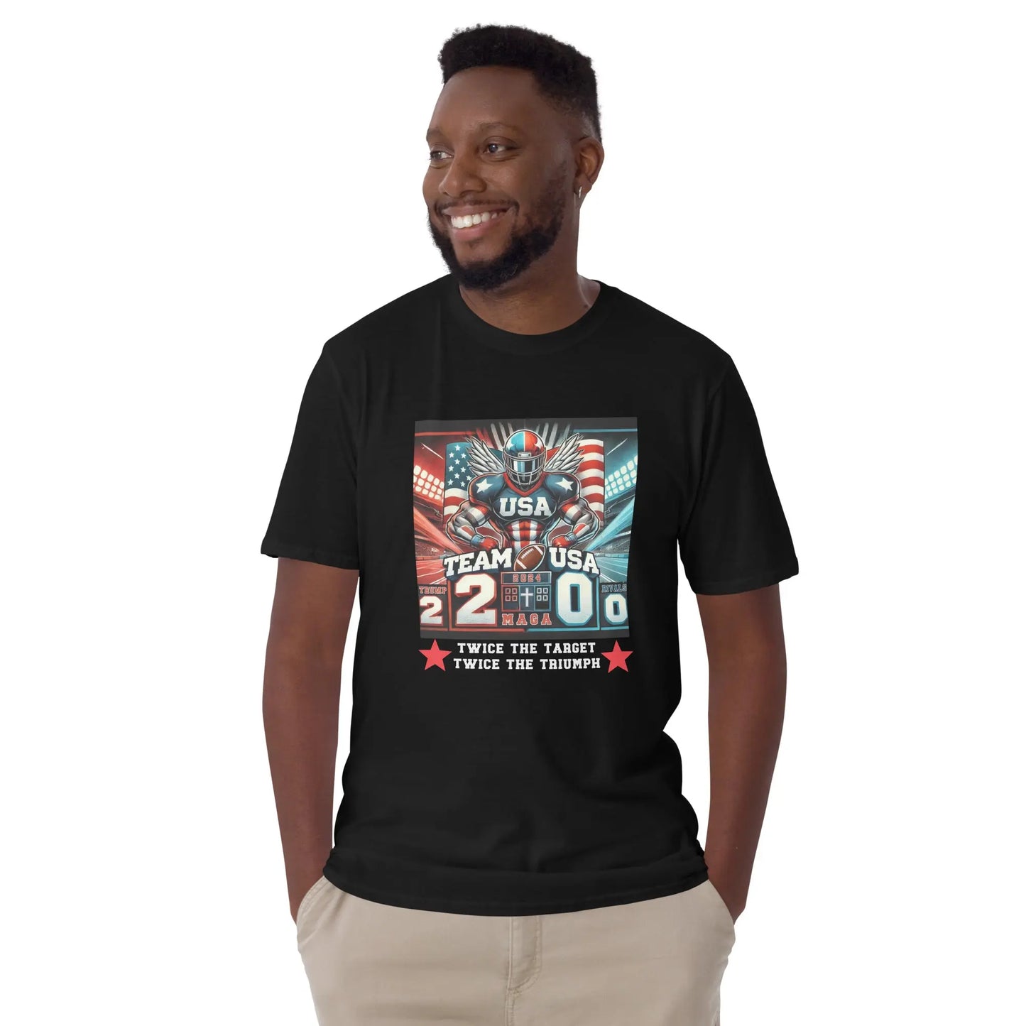 Trump Football Unisex T-Shirt Coast 2 Coast Lax USA