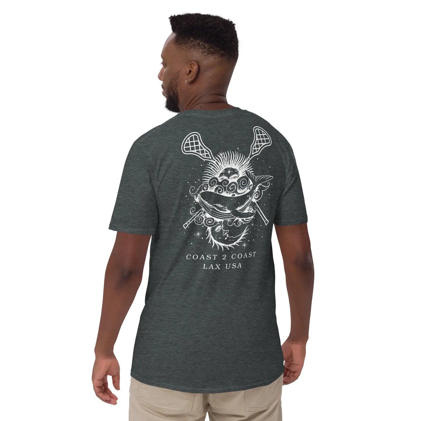 Coastal Lax Vibes Short-Sleeve Unisex T-Shirt Coast 2 Coast Lax USA