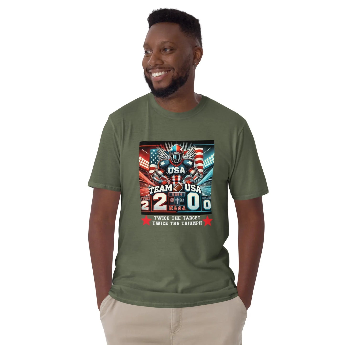 Trump Football Unisex T-Shirt Coast 2 Coast Lax USA