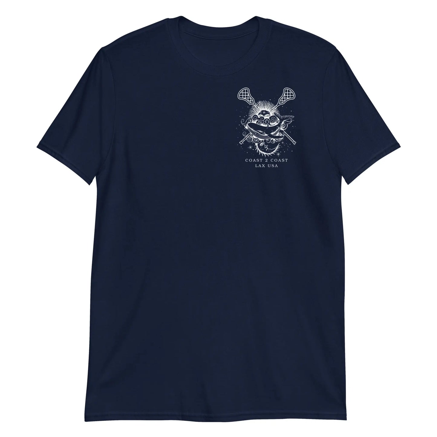 Coastal Lax Vibes Short-Sleeve Unisex T-Shirt Coast 2 Coast Lax USA