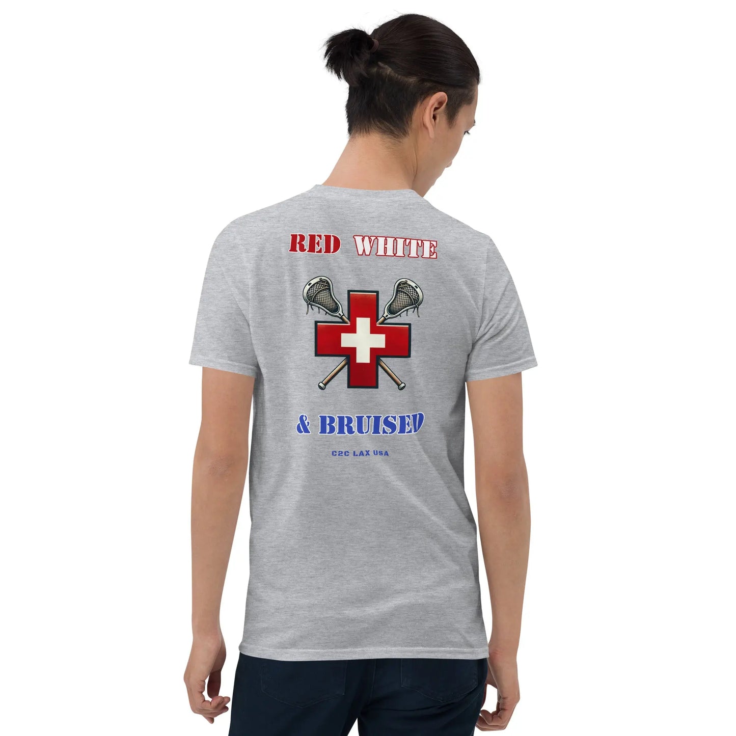 RWB Short-Sleeve Unisex T-Shirt Coast 2 Coast Lax USA