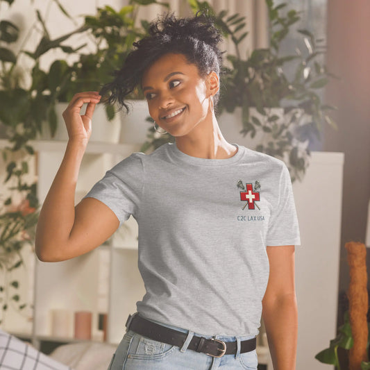 RWB Short-Sleeve Unisex T-Shirt Coast 2 Coast Lax USA