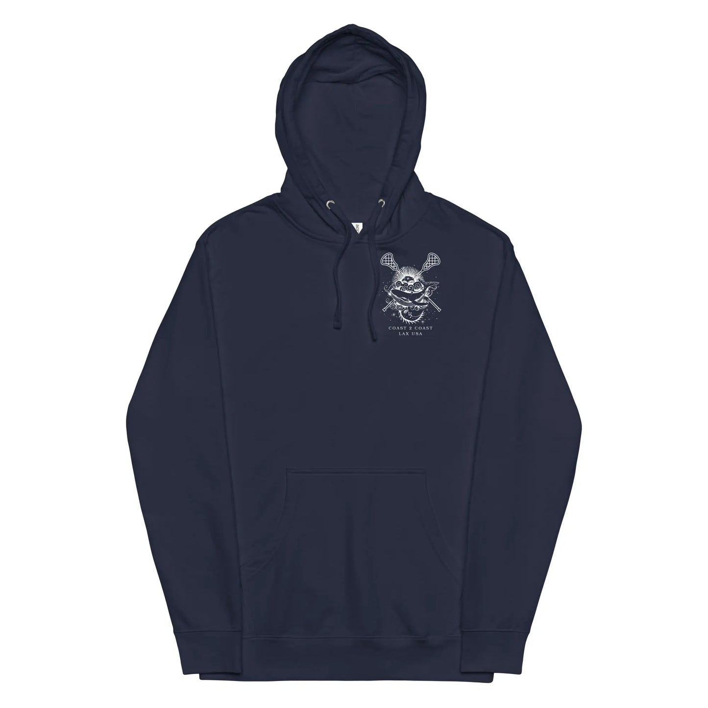 Coastal Lax Vibes Unisex Midweight Hoodie Coast 2 Coast Lax USA