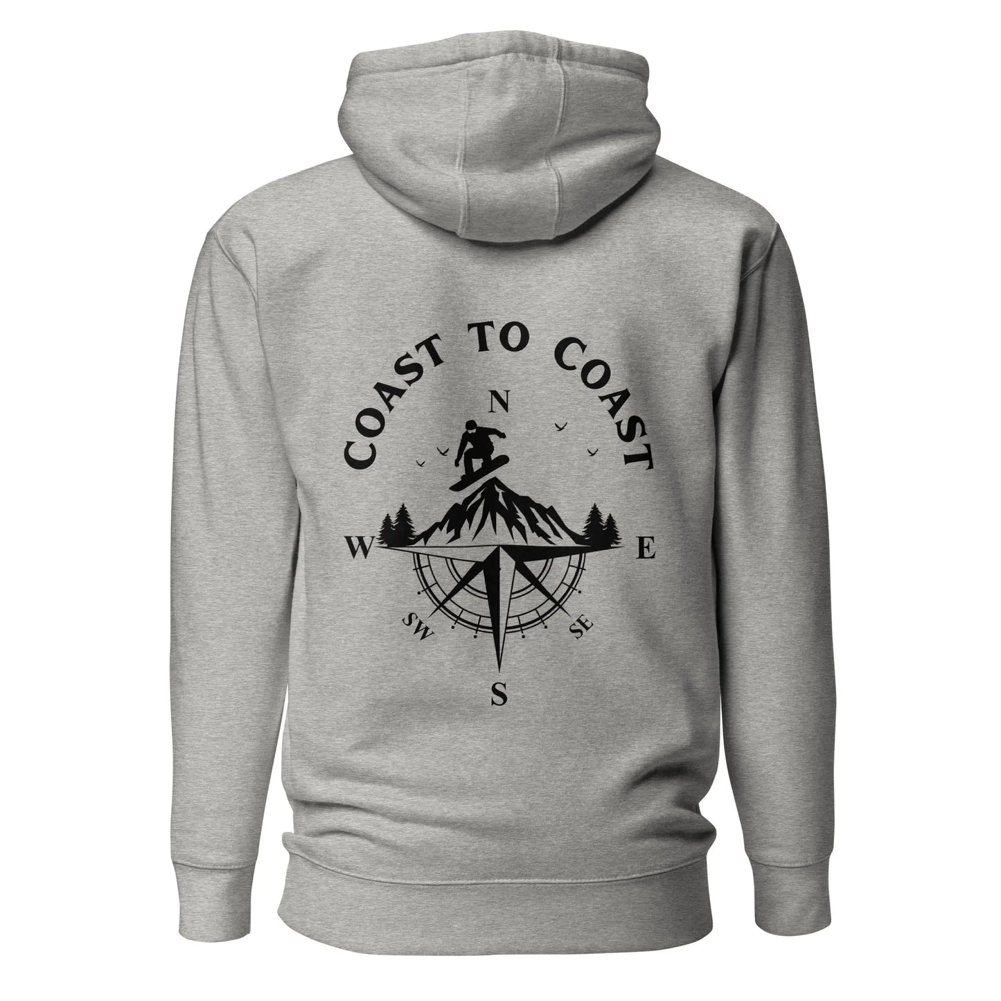 Snowboard Compass Unisex Hoodie Coast 2 Coast Lax USA