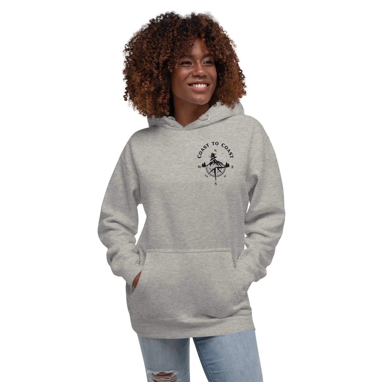 Snowboard Compass Unisex Hoodie Coast 2 Coast Lax USA