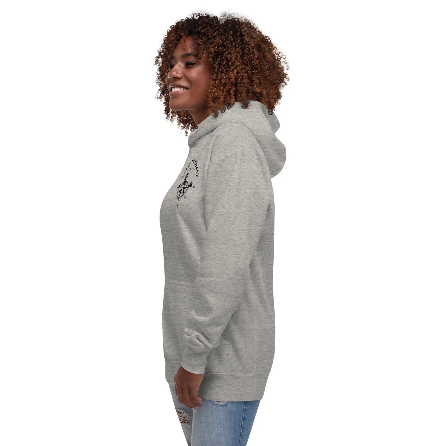 Snowboard Compass Unisex Hoodie Coast 2 Coast Lax USA