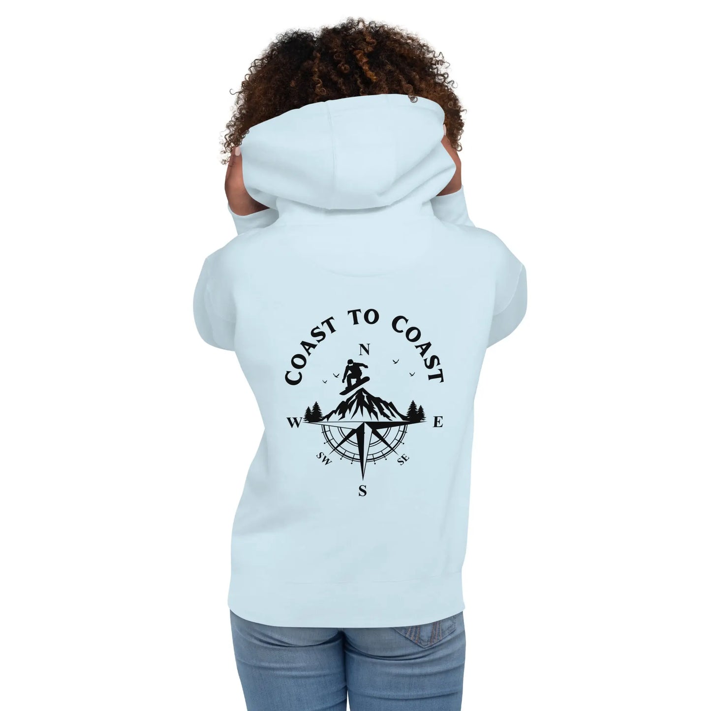 Snowboard Compass Unisex Hoodie Coast 2 Coast Lax USA