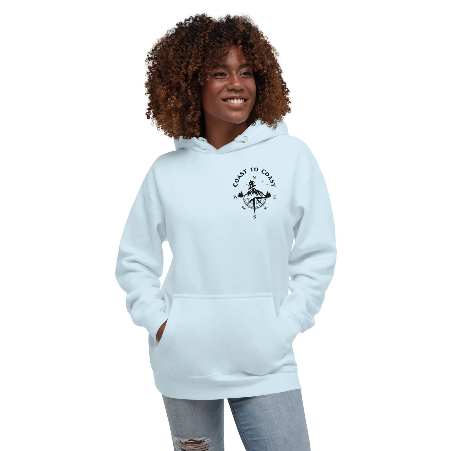 Snowboard Compass Unisex Hoodie Coast 2 Coast Lax USA