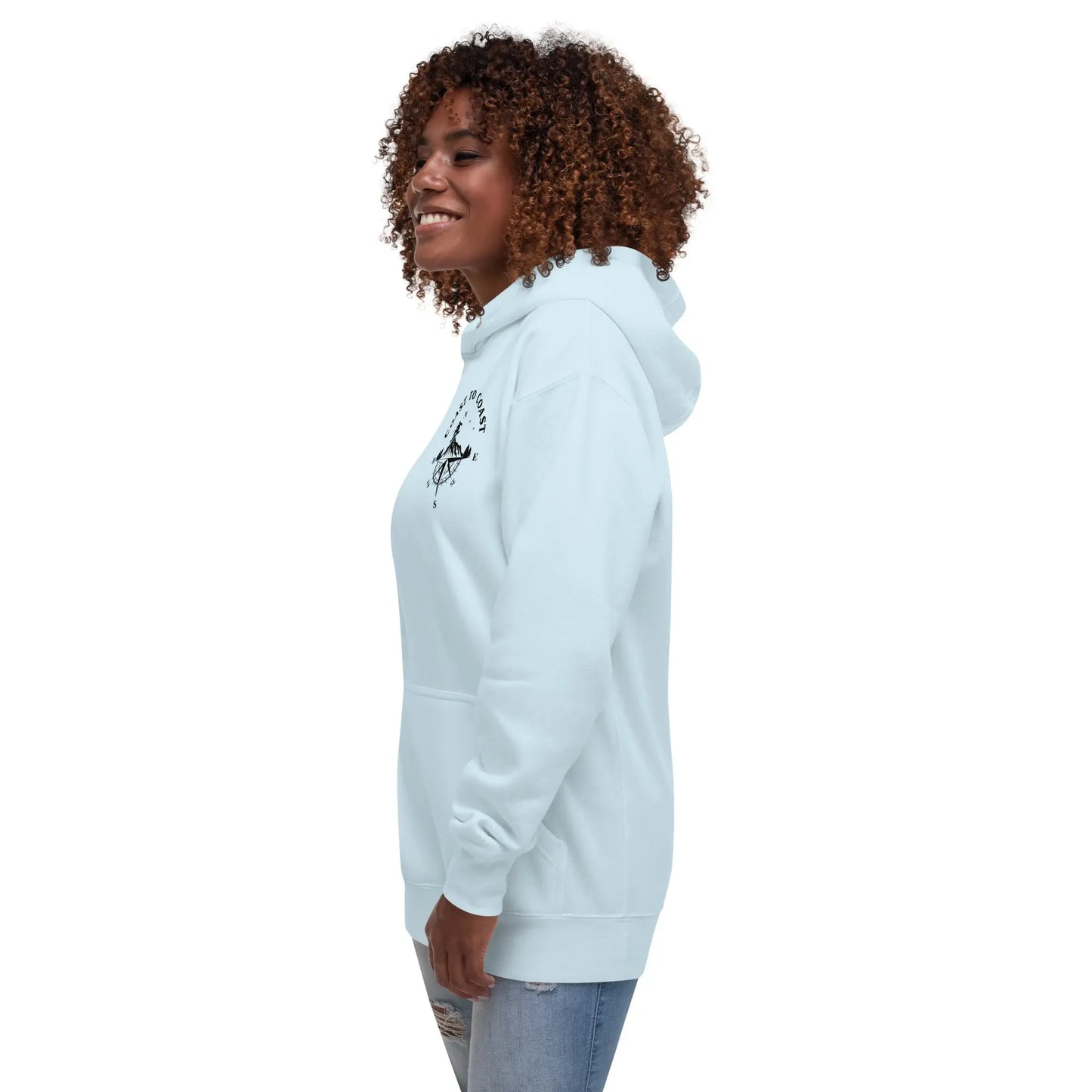 Snowboard Compass Unisex Hoodie Coast 2 Coast Lax USA