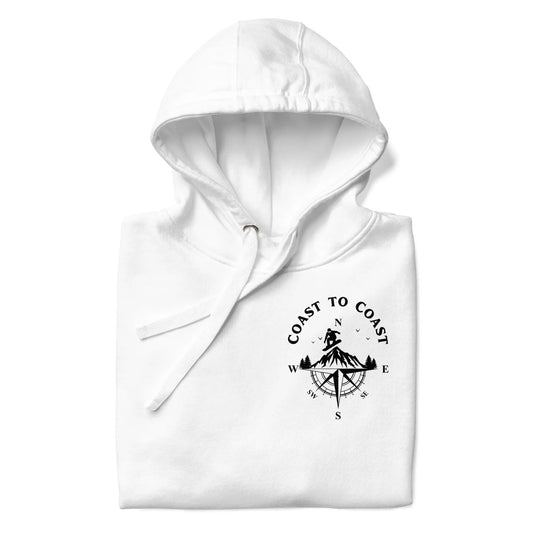 Snowboard Compass Unisex Hoodie Coast 2 Coast Lax USA