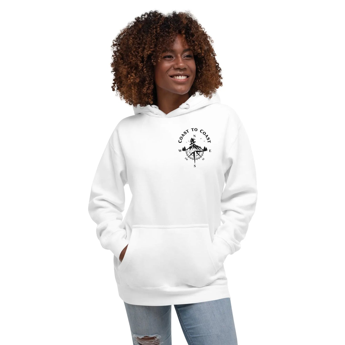 Snowboard Compass Unisex Hoodie Coast 2 Coast Lax USA