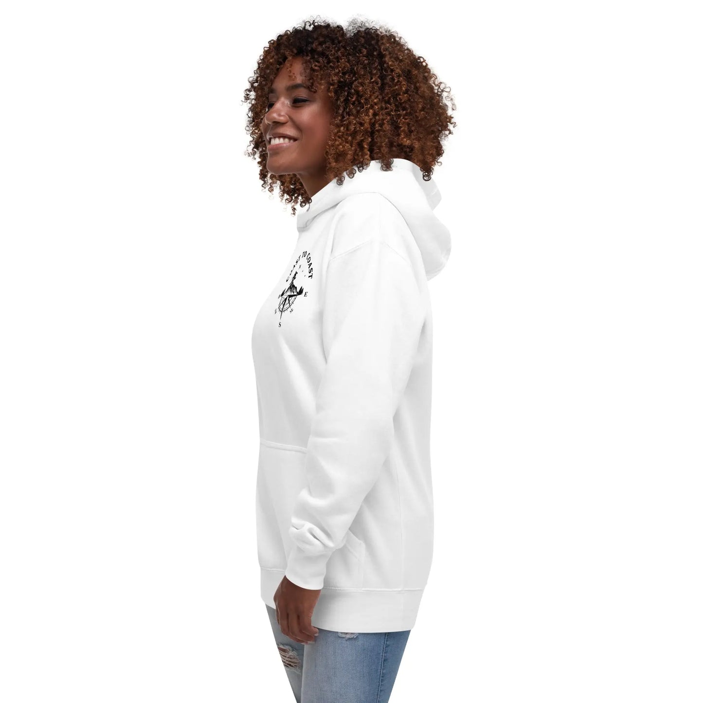 Snowboard Compass Unisex Hoodie Coast 2 Coast Lax USA