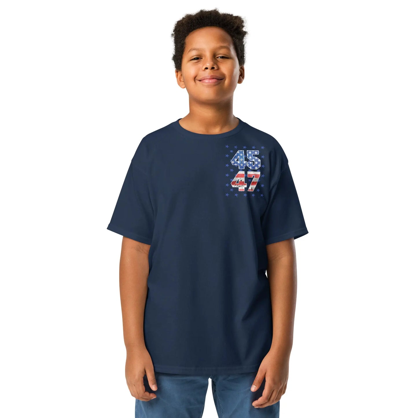 Trump 45 47 Gildan Youth classic tee Coast 2 Coast Lax USA