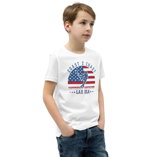 Youth Short Sleeve T-Shirt Coast 2 Coast Lax USA