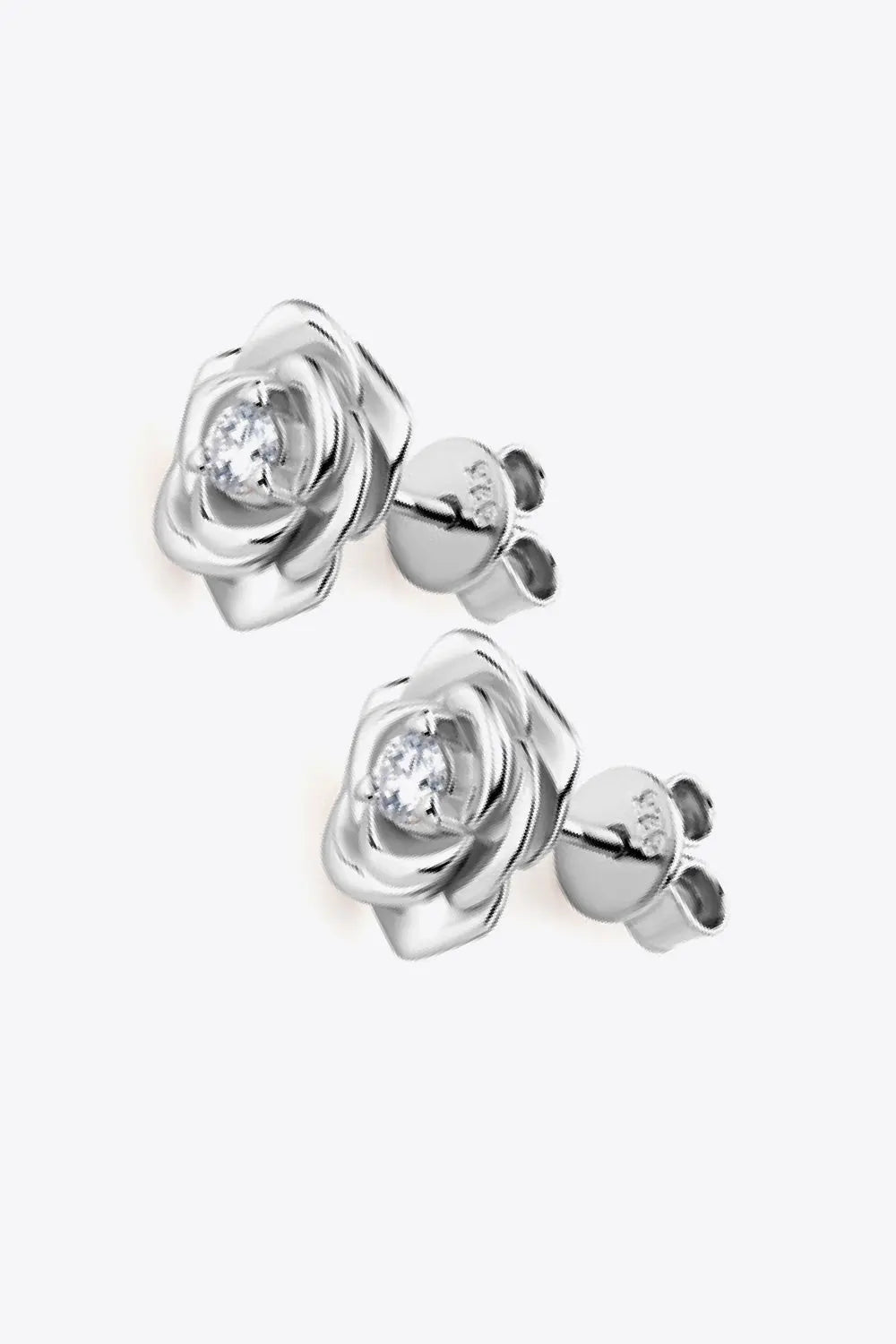 Moissanite Flower 925 Sterling Silver Earrings Trendsi