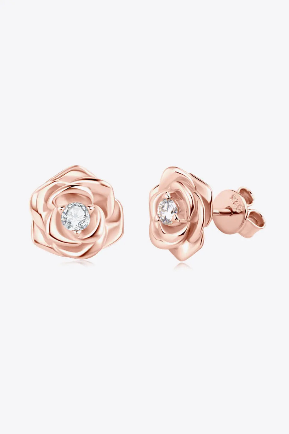 Moissanite Flower 925 Sterling Silver Earrings Trendsi