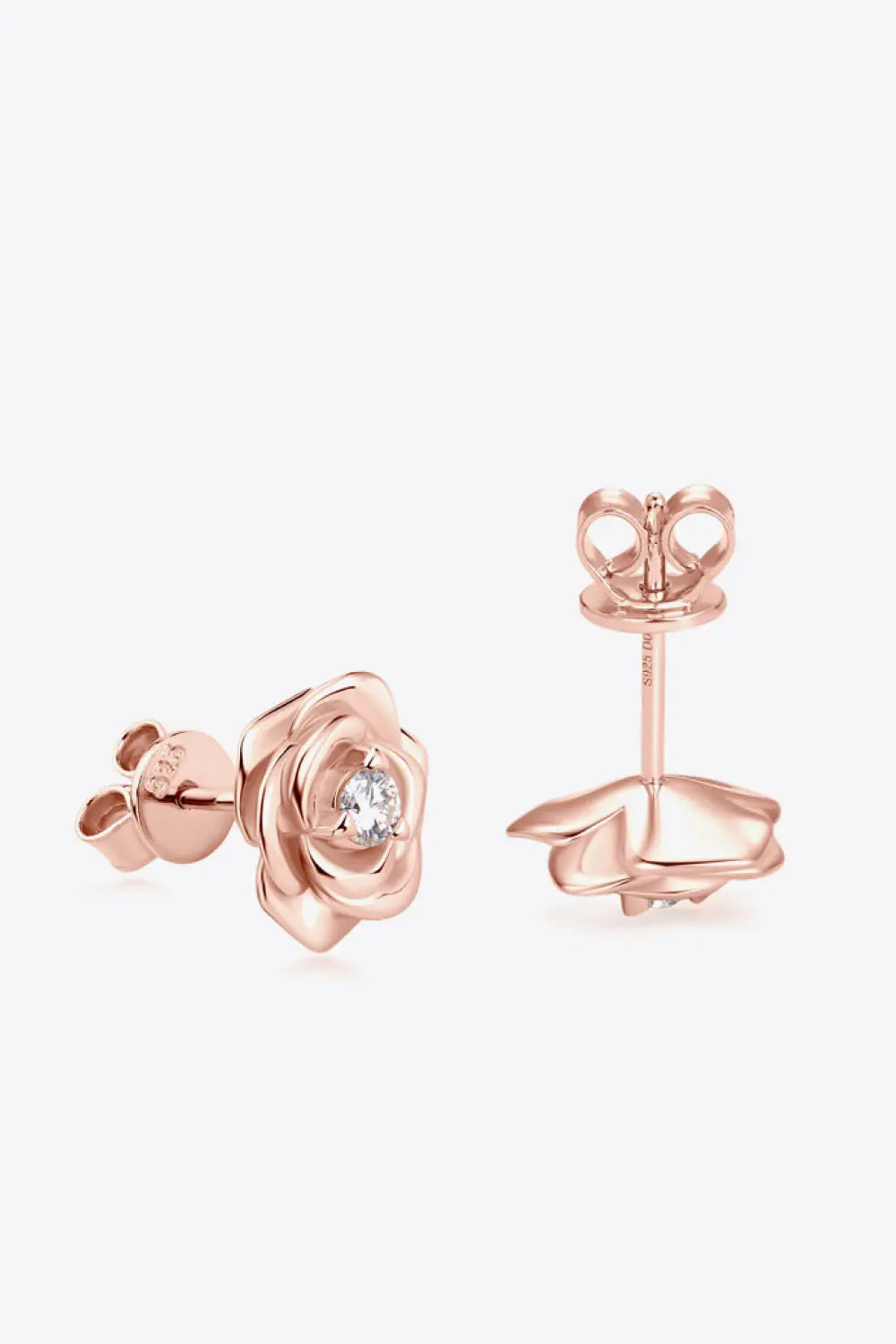Moissanite Flower 925 Sterling Silver Earrings Trendsi